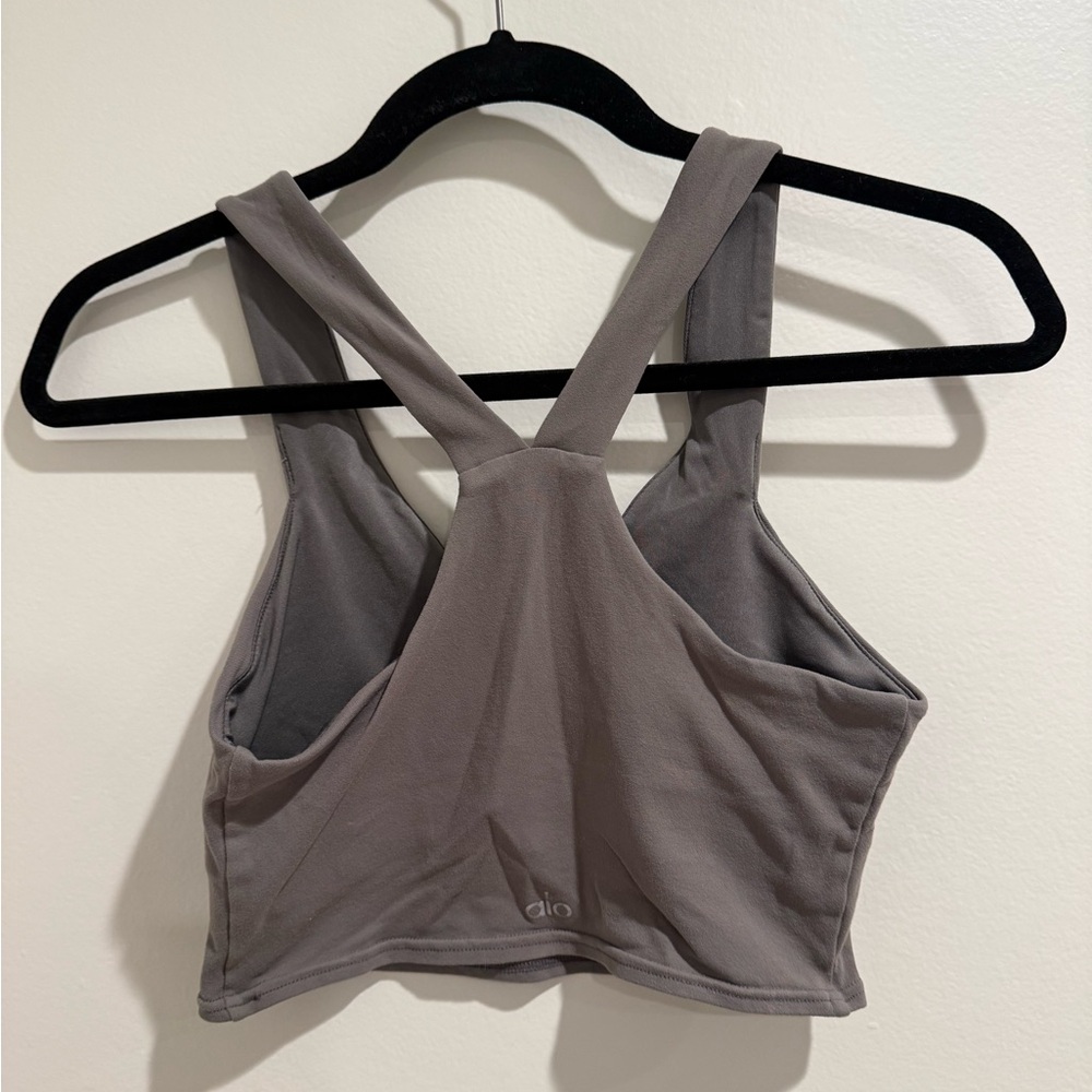 ALO Yoga Women's Grey Sports Bra - Picture 2 of 2
